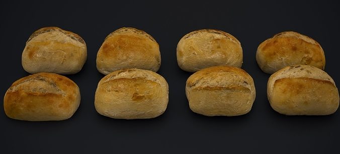 FRENCH HARD ROLLS 2024 3D model 3