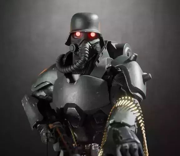 Armored soldier Wolfpack 3D model