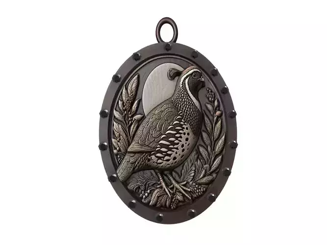 Quail Animal Pendant