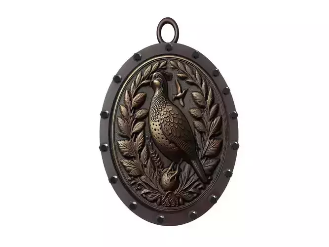 Quail Animal Pendant