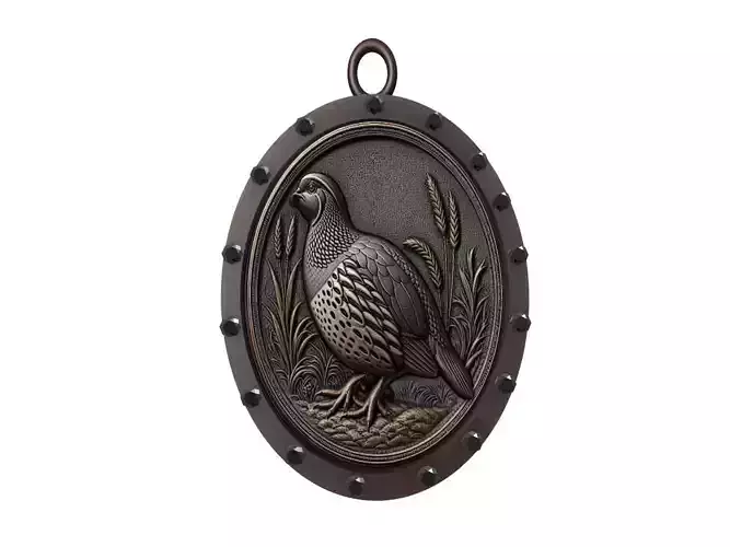 Quail Animal Pendant