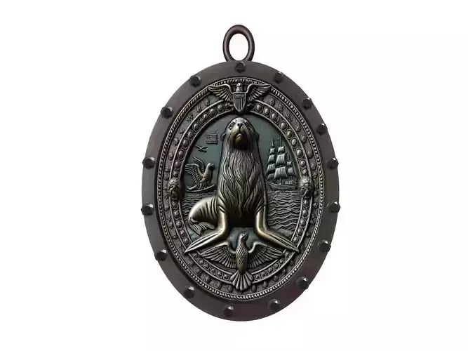 Sea Lion Animal Pendant
