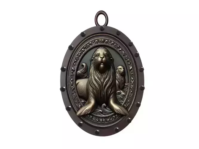Sea Lion Animal Pendant
