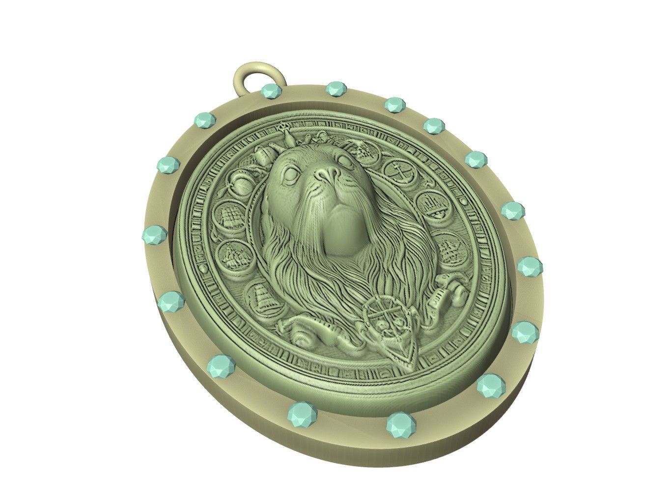 Seal Animal Pendant 3D print model_3