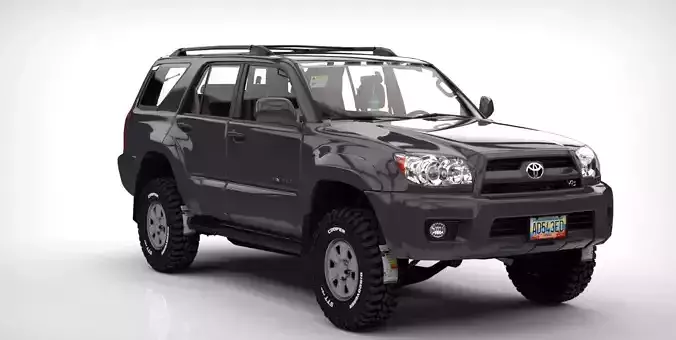TOYOTA 4RUNNER 2010 SR5  Low-poly 3D model