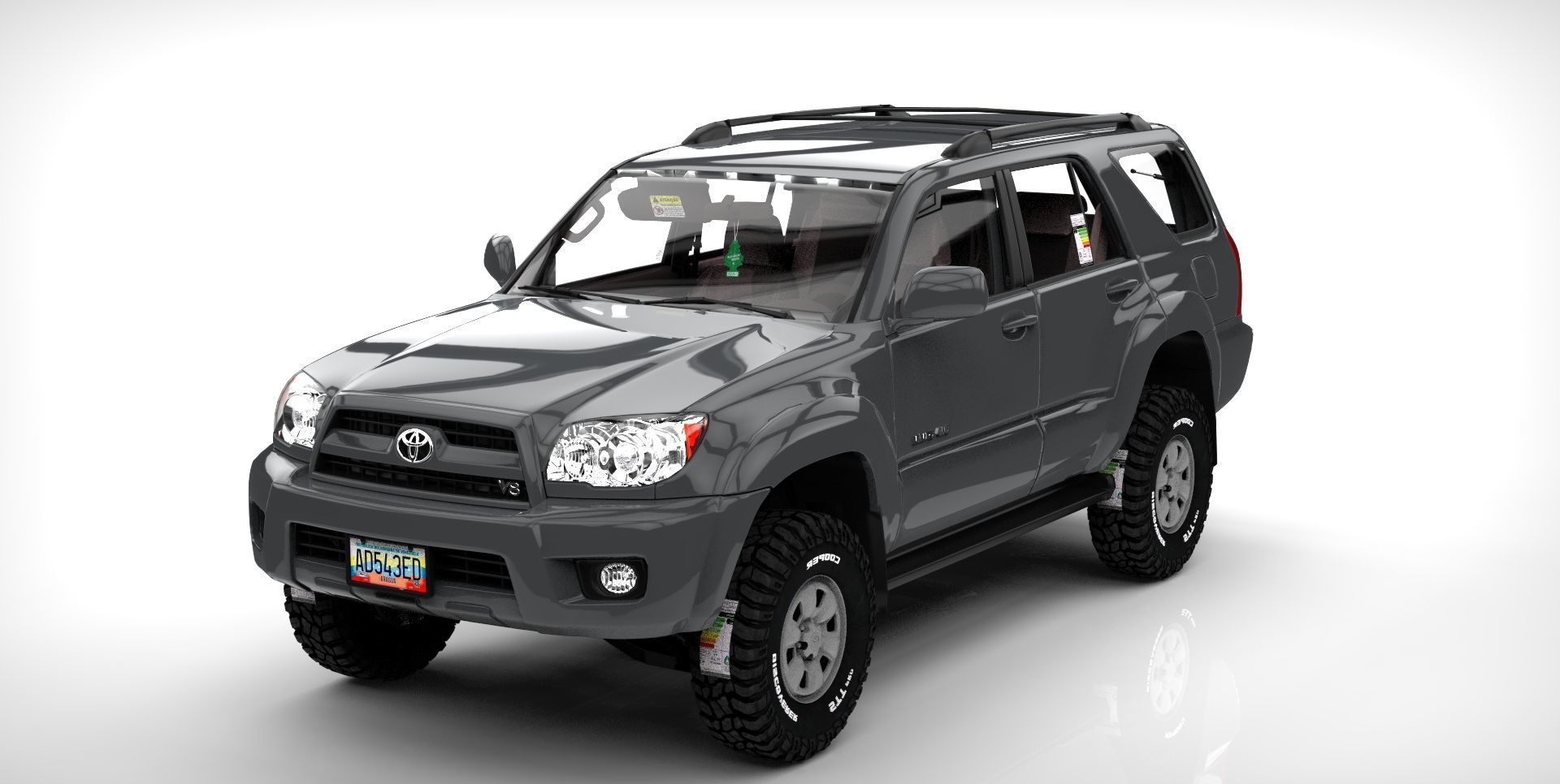 TOYOTA 4RUNNER 2010 SR5  Low-poly 3D model_2