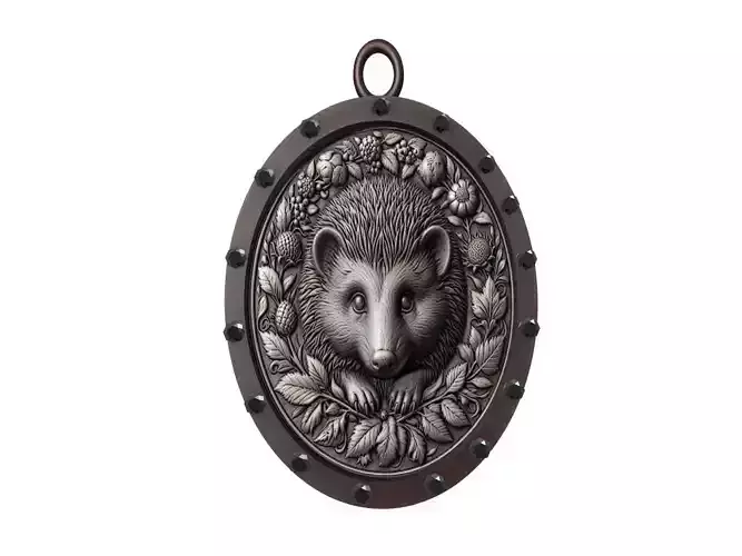 Hedgehog Animal Pendant
