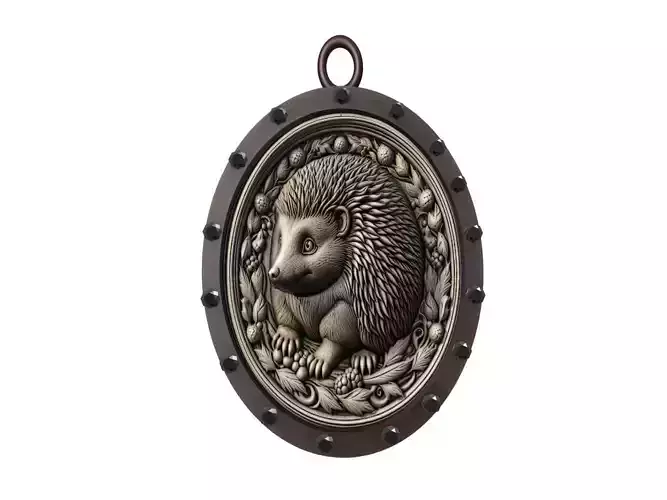 Hedgehog Animal Pendant