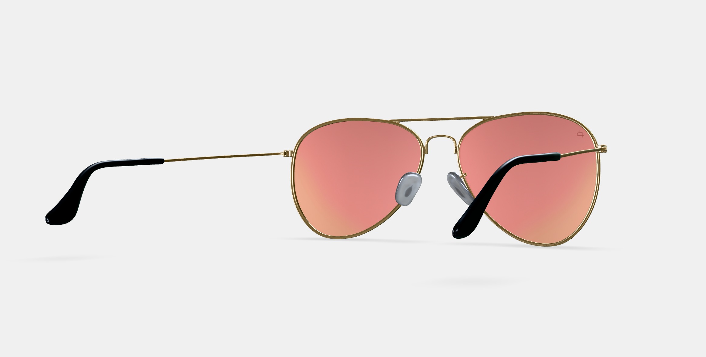 PRIVE REVAUX THE COMMANDO 20 CHAMPAGNE GOLD 3D model_6