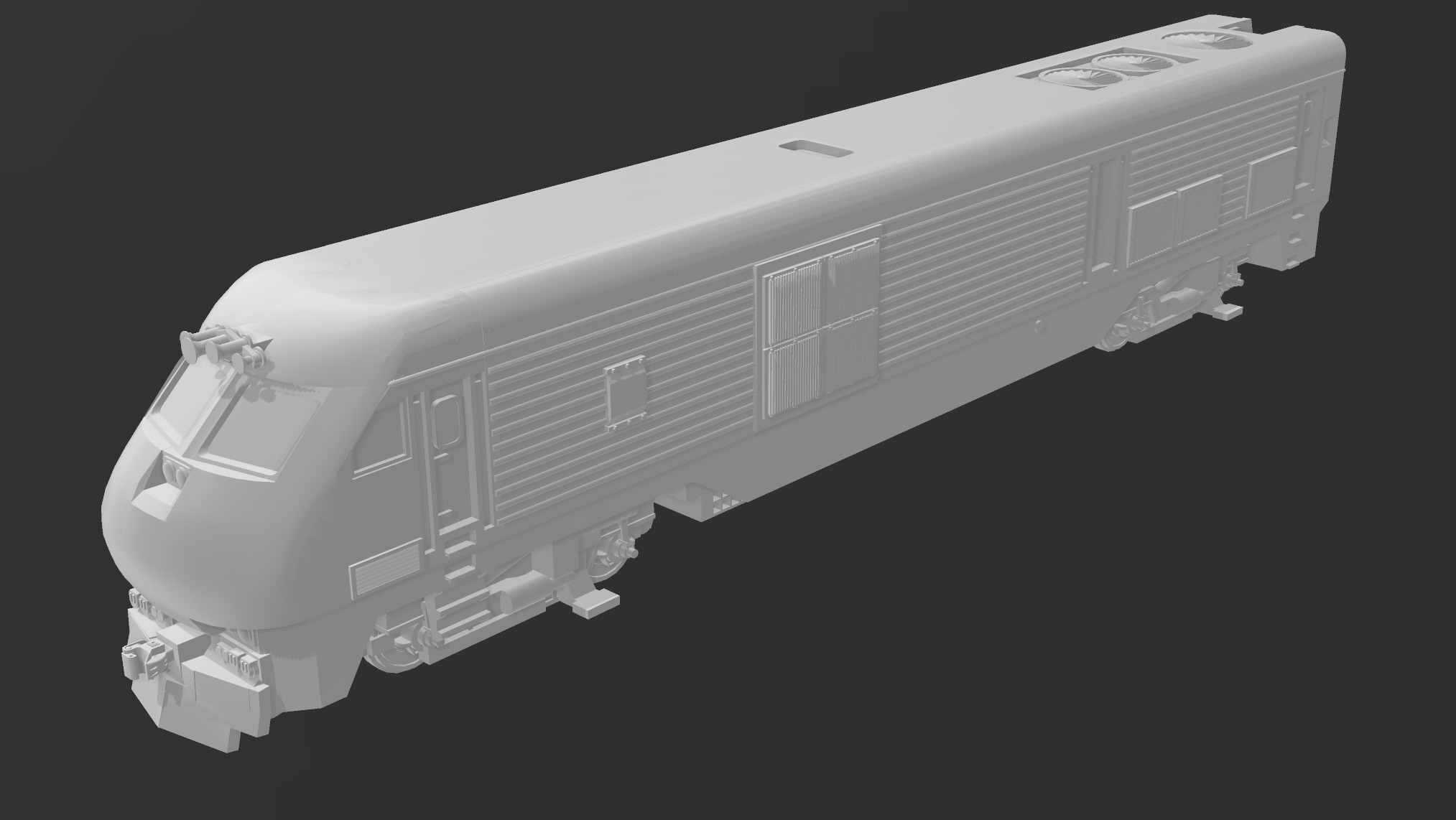 MTA LIRR EMD DM30AC Diesel-Electric Locomotive 3D print model_4