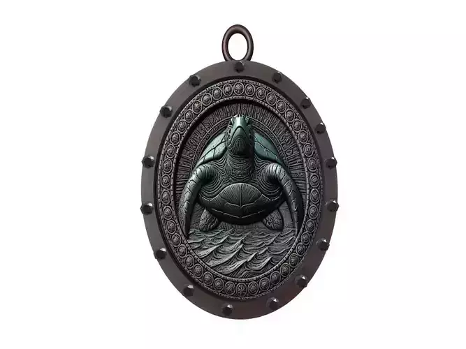 Leatherback Turtle Animal Pendant
