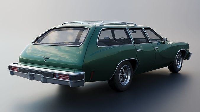 Pontiac LeMans Safari Wagon 1973 3D print model 6