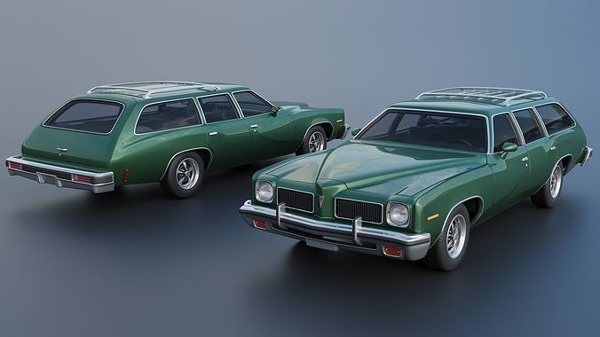 Pontiac LeMans Safari Wagon 1973 3D print model 2