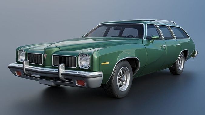 Pontiac LeMans Safari Wagon 1973 3D print model 3