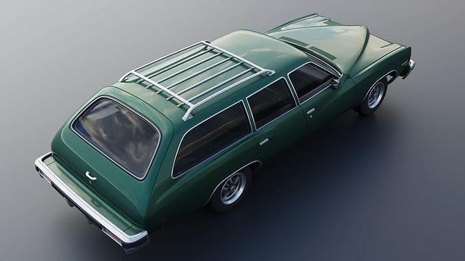 Pontiac LeMans Safari Wagon 1973 3D print model 7
