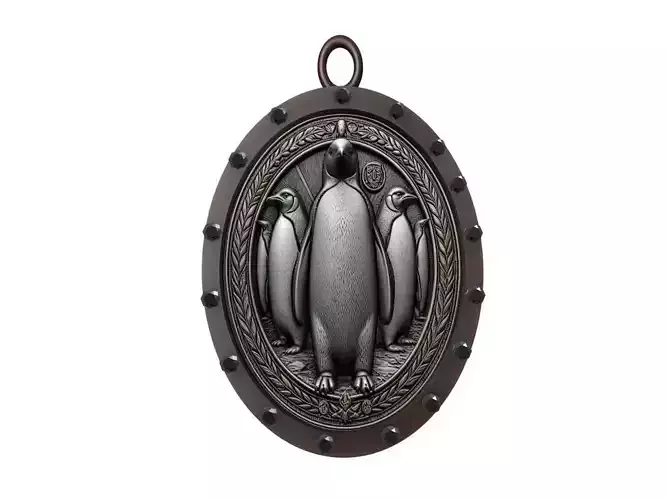 Emperor Penguin Animal Pendant 3D print model