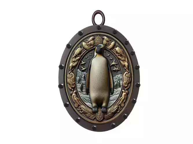 Emperor Penguin Animal Pendant 3D print model