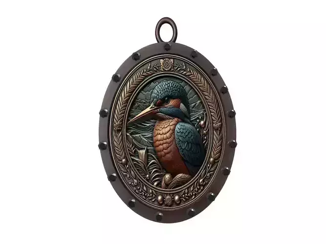 Kingfisher Animal Pendant