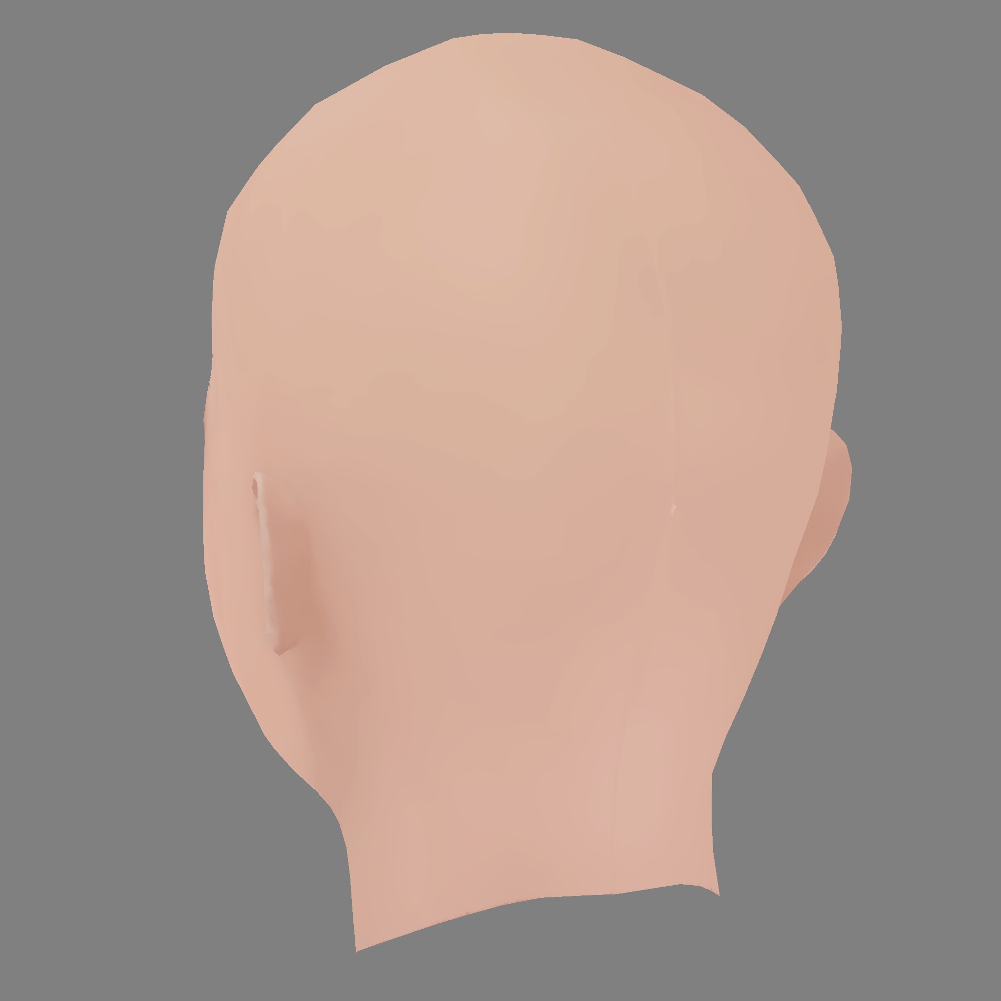 Beautiful Girl Head 03 - No Hair - Low poly head for game Low-poly 3D model_4