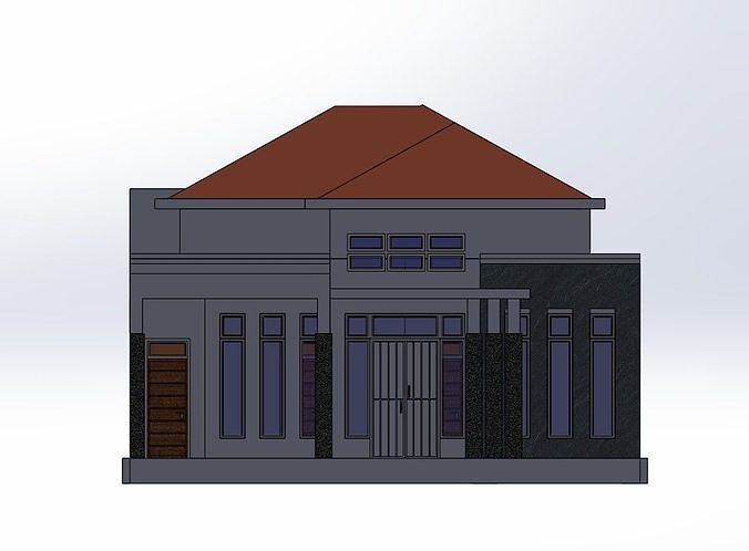 Classic home design in land 10m x 15m 3D model