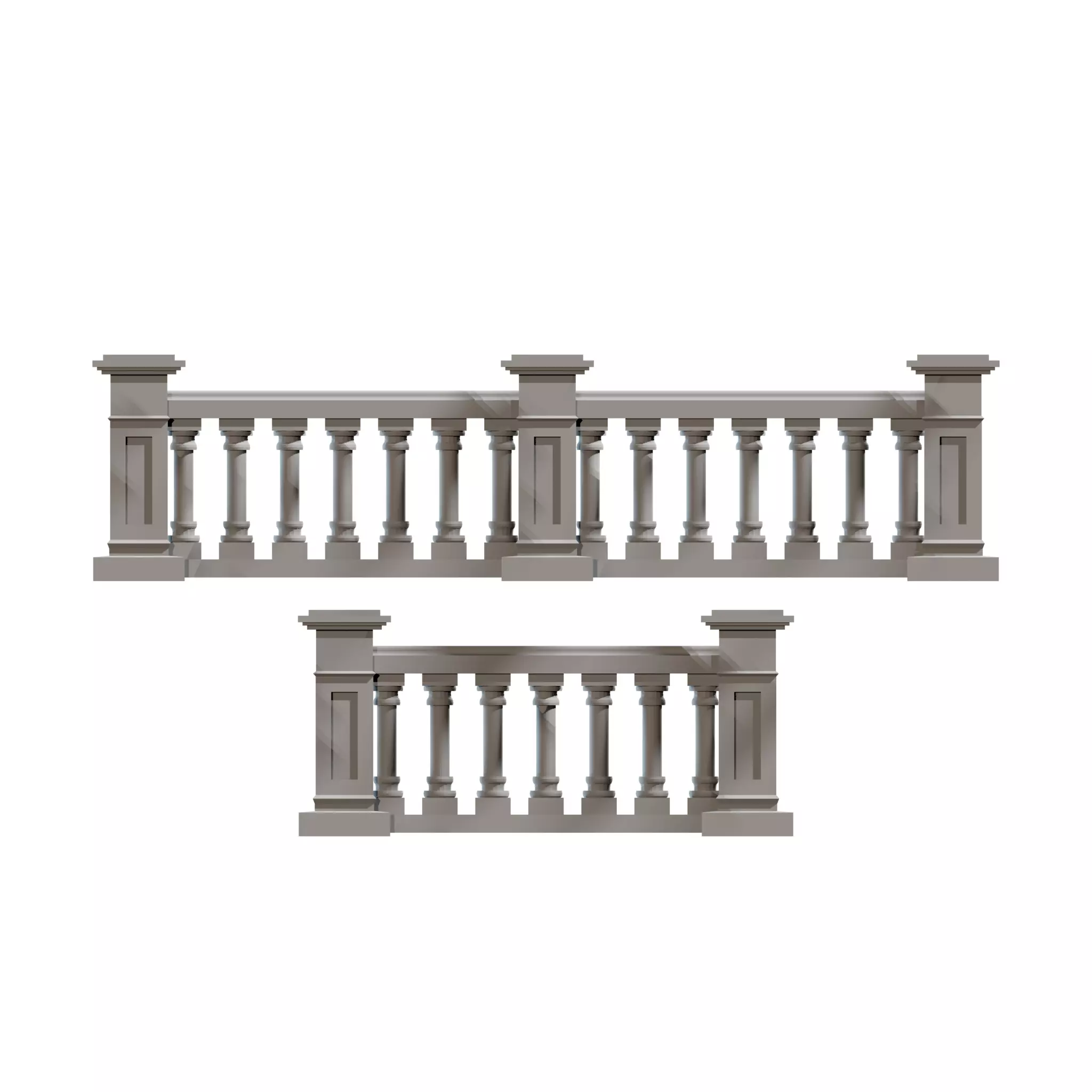 Concrete Balustrade 3D print model