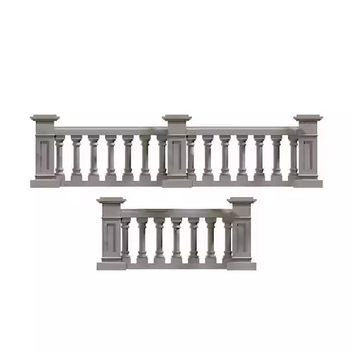 Concrete Balustrade 3D print model