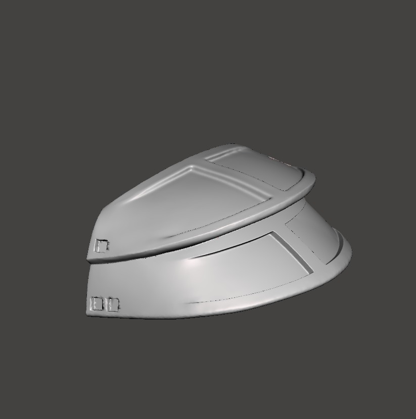 Predator 1987 Right Shoulder Armor  3D print model_4