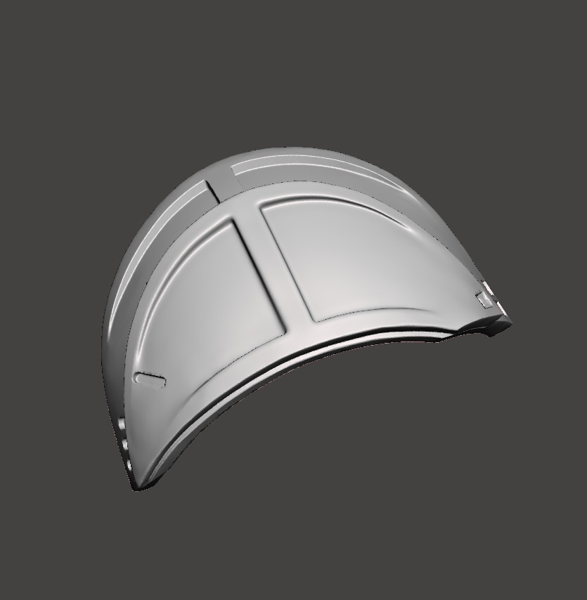 Predator 1987 Right Shoulder Armor  3D print model_7