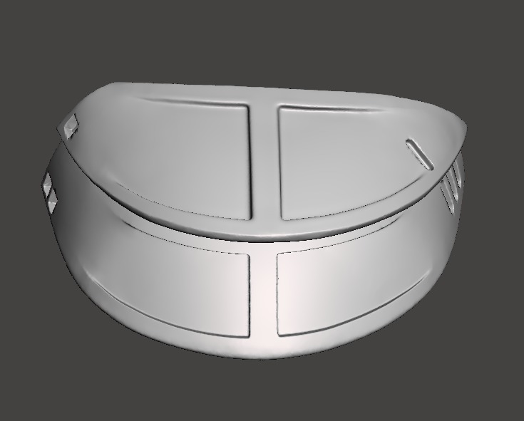 Predator 1987 Right Shoulder Armor  3D print model_8