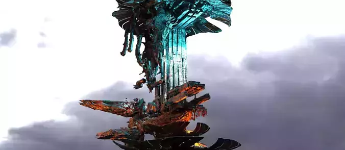 Post apocalyptic shroom tower