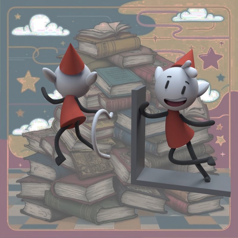 Alfur for ear and library 3D print model_10