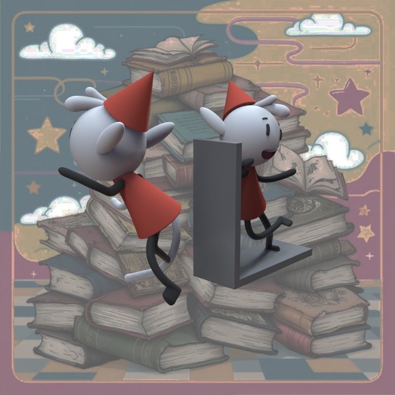 Alfur for ear and library 3D print model_56