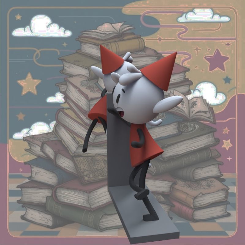 Alfur for ear and library 3D print model_25