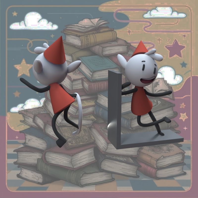 Alfur for ear and library 3D print model_59