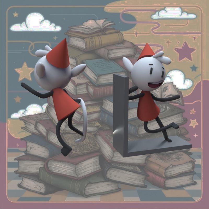 Alfur for ear and library 3D print model_53