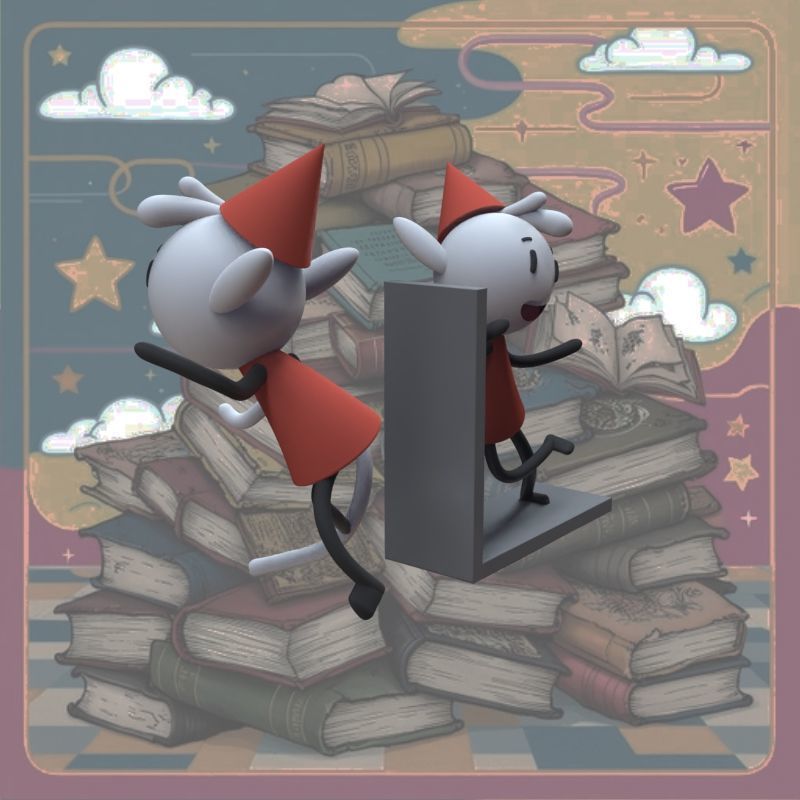 Alfur for ear and library 3D print model_47