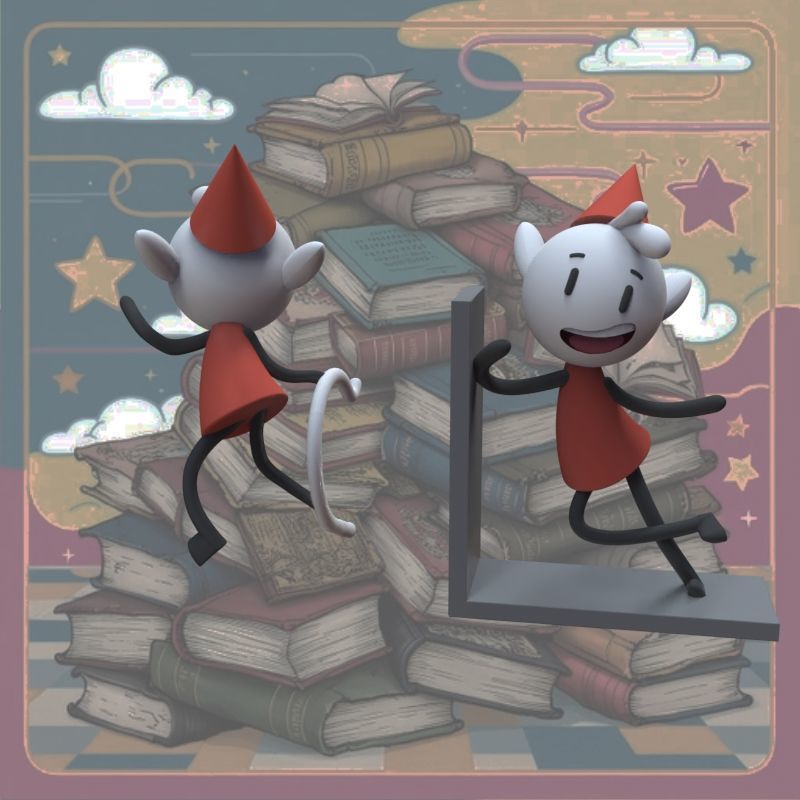 Alfur for ear and library 3D print model_24