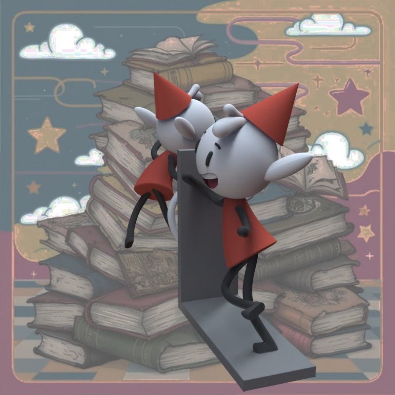 Alfur for ear and library 3D print model_42