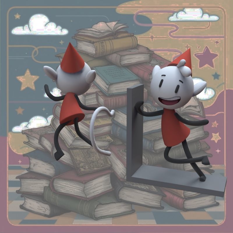 Alfur for ear and library 3D print model_29