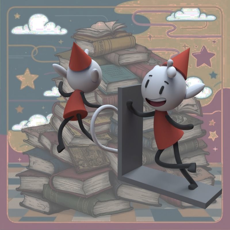 Alfur for ear and library 3D print model_23