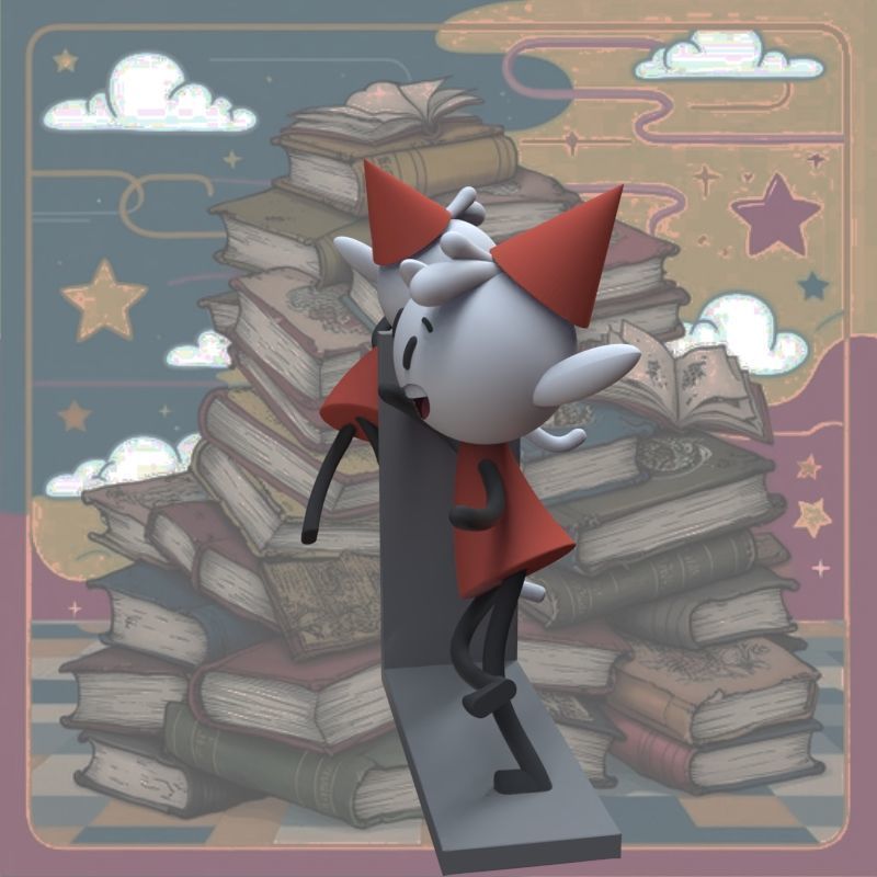 Alfur for ear and library 3D print model_35