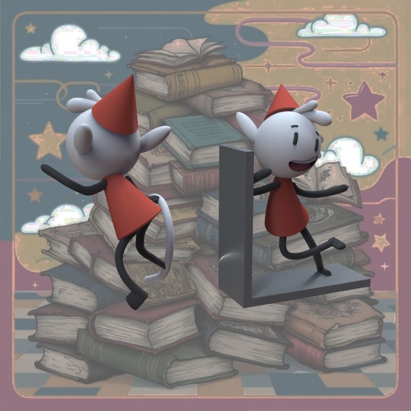 Alfur for ear and library 3D print model_55