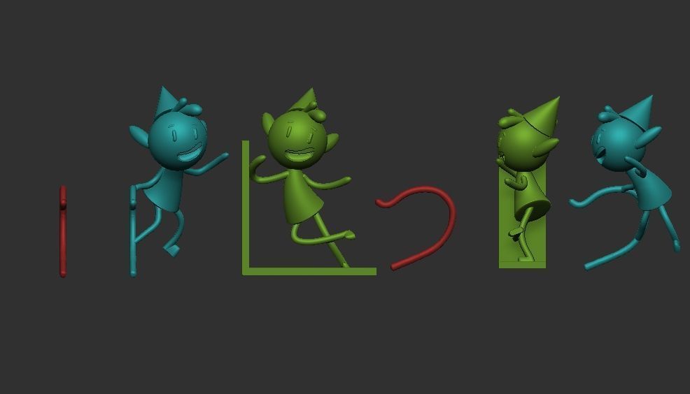 Alfur for ear and library 3D print model_1