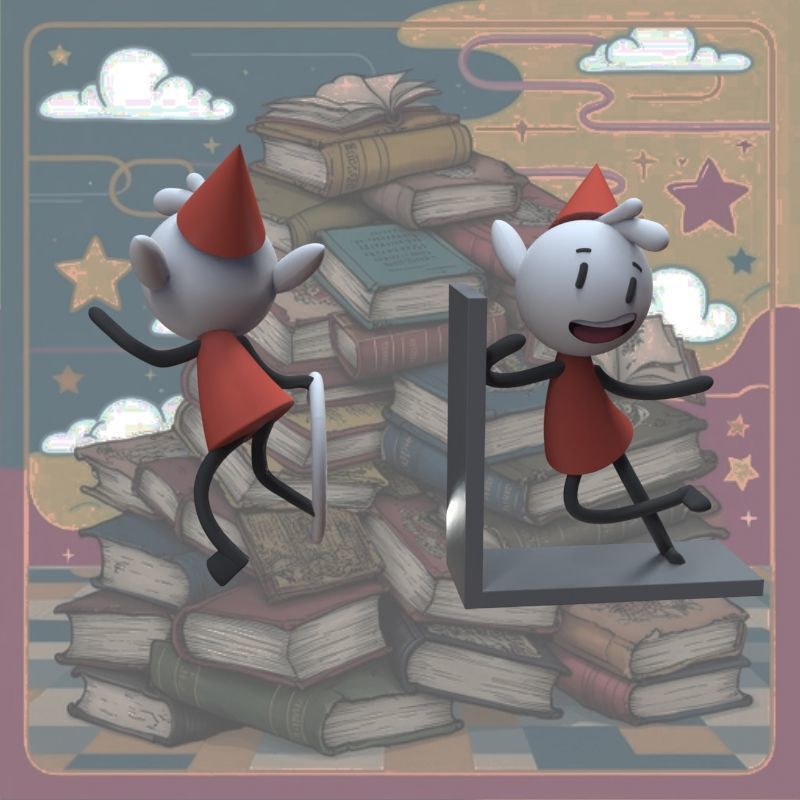 Alfur for ear and library 3D print model_12