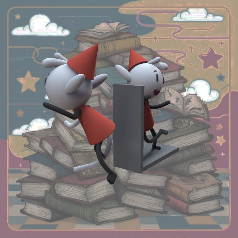 Alfur for ear and library 3D print model_51