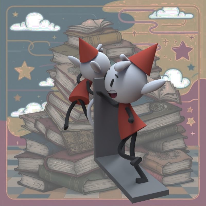 Alfur for ear and library 3D print model_45