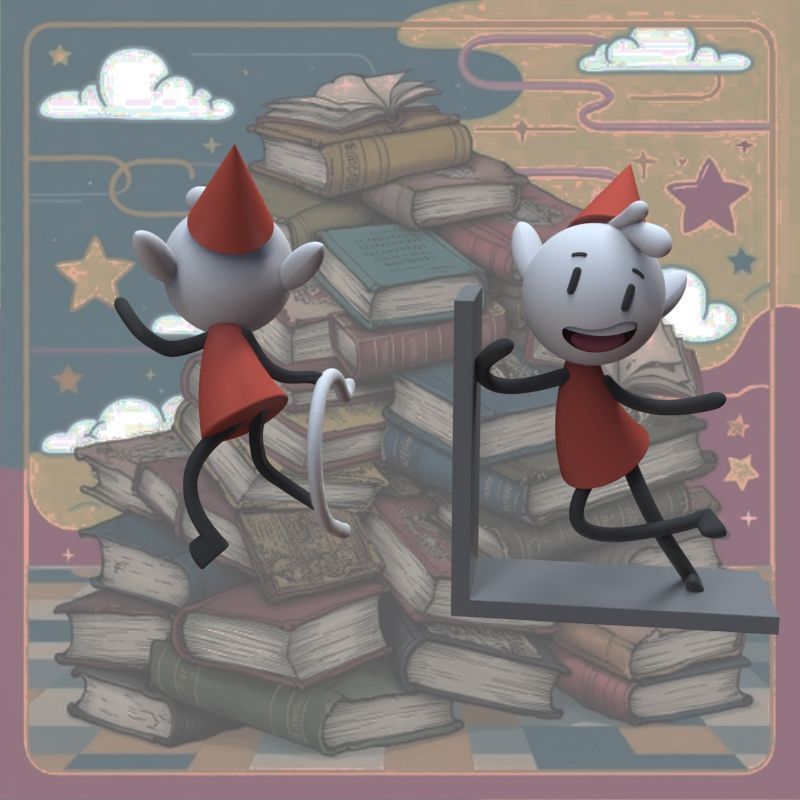 Alfur for ear and library 3D print model_22