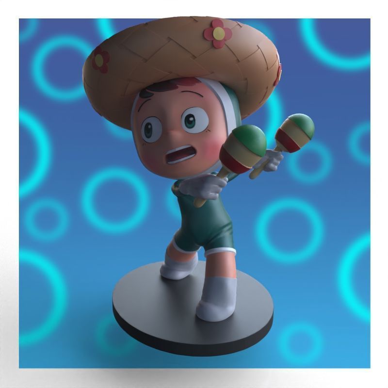Babi from yumis cells fanart 3D print model_27