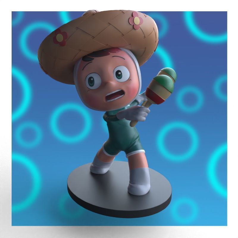 Babi from yumis cells fanart 3D print model_10