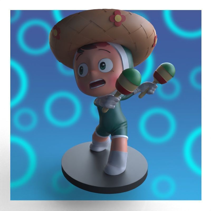 Babi from yumis cells fanart 3D print model_32